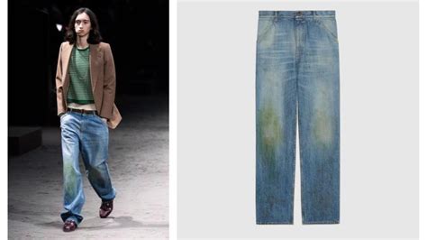 pantaloni gucci erba|gucci jeans for women.